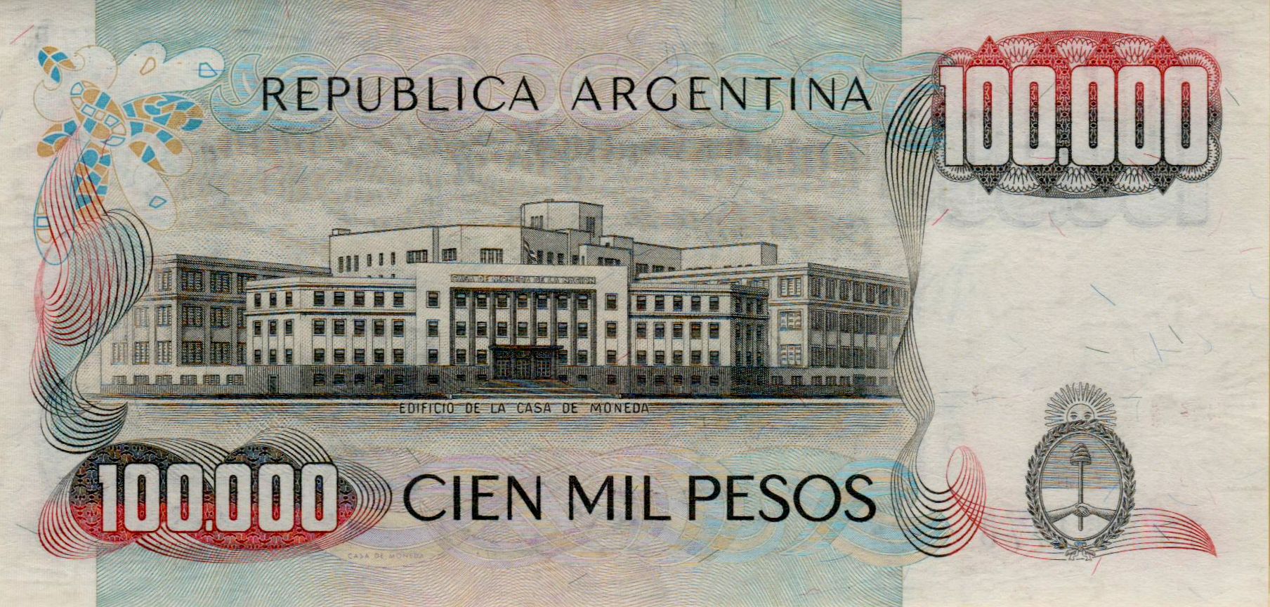 Argentina 100000 1976 UNC P-308/b